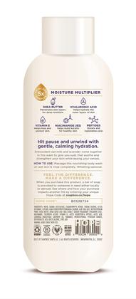 Imagem de Caixa de sabonete para lavagem corporal, leite de aveia e lavanda vegana, 600 ml, pacote com 3 unidades