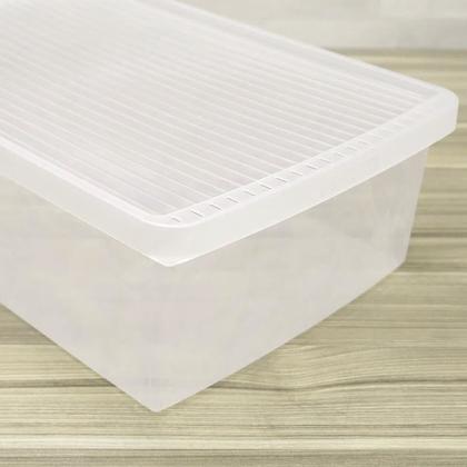 Imagem de Caixa de Sapato Transparente Empilhável Grande Ordene Organizadora 38 a 46 Plástico