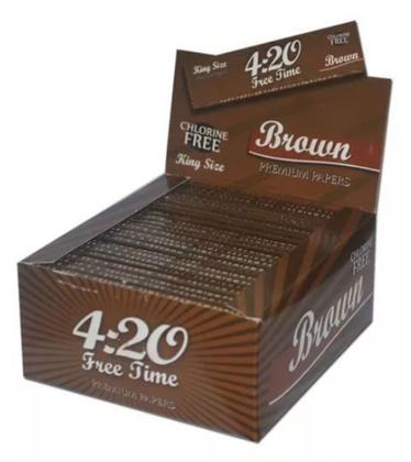 Imagem de Caixa De Seda 4:20 Free Time Brown King Size