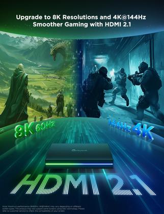 Caixa de sincronização Govee HDMI 2.1 AI Sync Box com luz de fundo