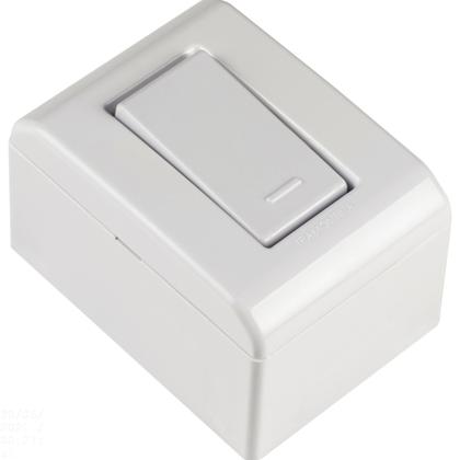 Imagem de Caixa de Sobrepor com 1 Interruptor Simples 10 A 250 V Tramontina LizFlex Branca