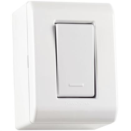 Imagem de Caixa de Sobrepor com 1 Interruptor Simples 10 A 250 V Tramontina LizFlex Branca