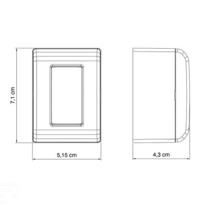 Imagem de Caixa de Sobrepor com 1 Interruptor Simples 10 A 250 V Tramontina LizFlex Branca