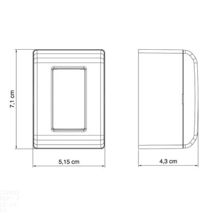 Imagem de Caixa de Sobrepor com 1 Tomada 2P+T 20 A 250 V Tramontina LizFlex com Vermelha e Branca
