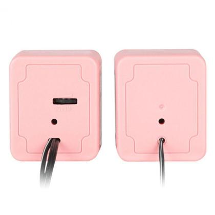 Imagem de Caixa de Som 2.0 USB Para Computador 5V 2x 1W Rosa Vinik VS-01R