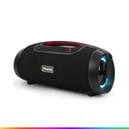 Imagem de Caixa de Som 80w Moob Live Portátil Conectividade Bluetooth 5.0 Resistente á Água IPX5 Iluminação Led Função TWS Assistente Google e Siri Bivolt