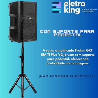 Imagem de Caixa De Som Acustica Ativa Frahm Bluetooth Grf 15 Polegadas