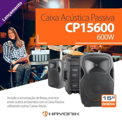 Imagem de Caixa De Som Acústica Passiva 600W Hayonik Cp-15600 