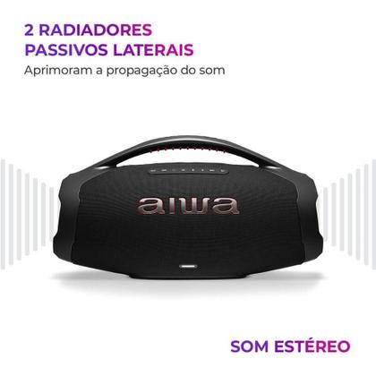 Imagem de Caixa De Som Aiwa Boombox AWS-BBS01B Preto Bivolt