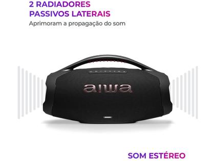Imagem de Caixa de Som Aiwa Boombox Plus AWS-BBS-01-B Bluetooth Amplificada 200W USB