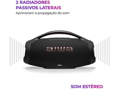 Imagem de Caixa de Som Aiwa Boombox Plus AWS-BBS-01-B Bluetooth Amplificada 200W USB