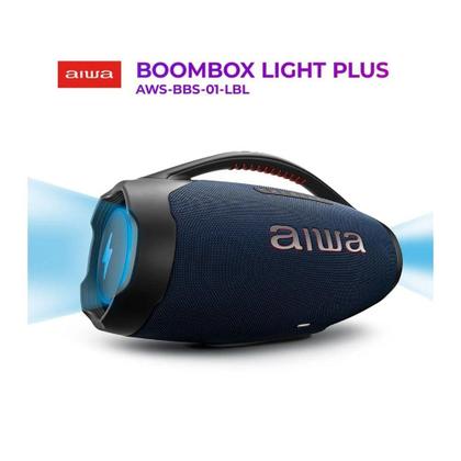 Imagem de Caixa de Som Aiwa Boombox Plus BBS-01-LBL, Bluetooth, RGB, 200W RMS, IP66, 30 Horas de Bateria, preto - 9531-01
