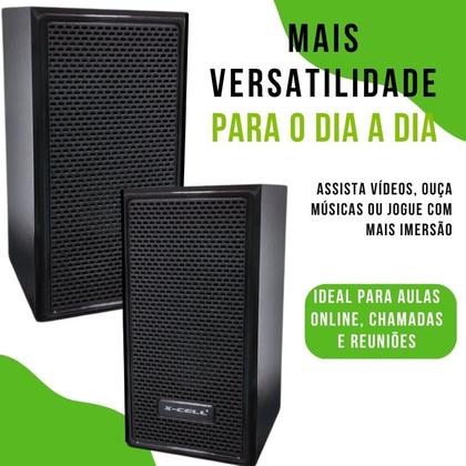 Imagem de Caixa de Som Ajuste Usb P2 Computador 10w Amplificada 3.5 mm