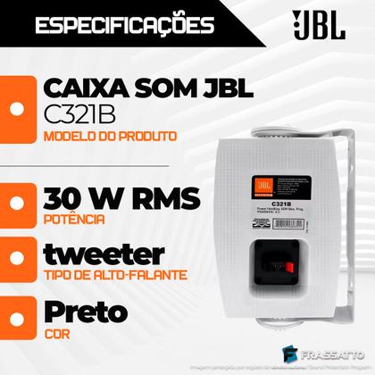 Imagem de Caixa de Som Ambiente Jbl Selenium C321 Branca Area Gourmet Home
