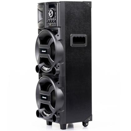 Imagem de Caixa de som amplificada 1100W RMS com 2 Woofers 8" Luz Led e Bluetooth - Black ACA 1101 (110V/220V)