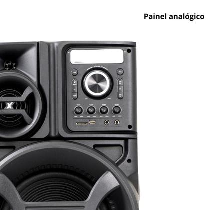 Imagem de Caixa De Som Amplificada Amvox ACA 2201 PESADÃO ll 2 Woofer ALTO FALANTE 12" Bivolt SFM