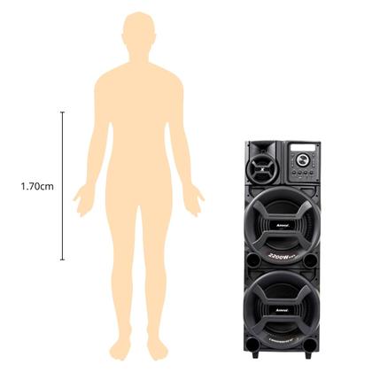 Imagem de Caixa De Som Amplificada Amvox ACA 2201 PESADÃO ll 2 Woofer ALTO FALANTE 12" Bivolt SFM