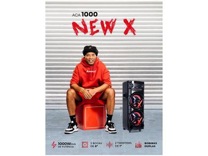 Imagem de Caixa de Som Amplificada Amvox ACA1000 New X 1000W Bluetooth
