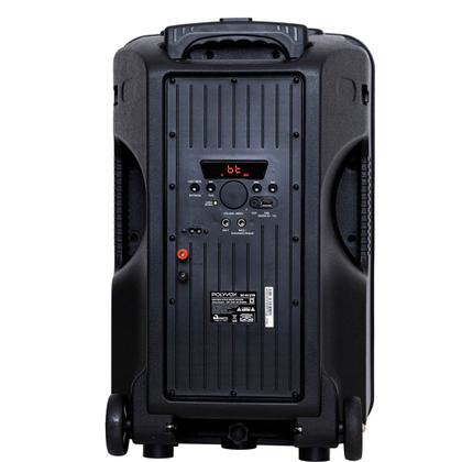 Imagem de Caixa de Som Amplificada Bluetooth Polyvox XC812 600W 7h bateria Case de Transporte