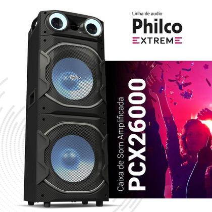 Imagem de Caixa De Som Amplificada Philco Pcx26000 Bluetooth 2600w Preta