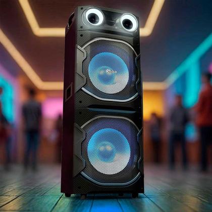 Caixa de Som Amplificada Philco PCX26000 Flash Lights 2600W