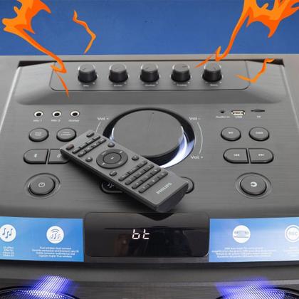 Imagem de Caixa de Som Amplificada Philips Party Speaker Tax 5509 2400W Bluetooth USB