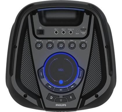 Imagem de Caixa de Som Amplificada Philips Party Speaker TAX4209/78 Entrada AUX, Rádio FM, Bluetooth, 1300W RMS, Preto