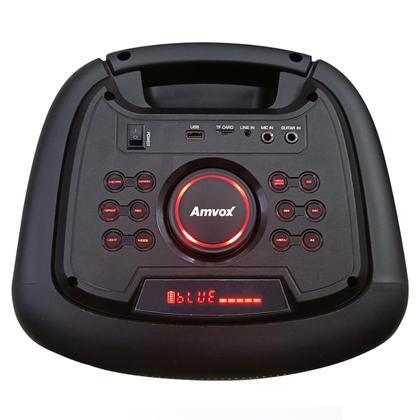 Imagem de Caixa de Som Amplificada Preta Aca 2000 Party Vox 2000w Bluetooth Bivolt Amvox