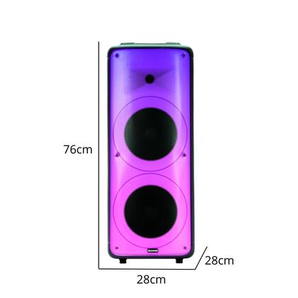 Imagem de Caixa de Som Amplificada Preta Aca 2000 Party Vox 2000w Bluetooth Bivolt Amvox