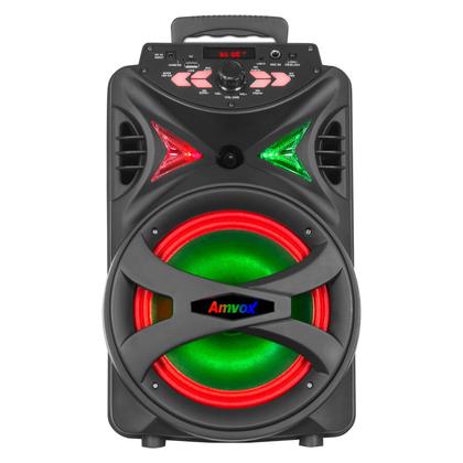 Imagem de Caixa de Som Amplificada Preta Bivolt Bluetooth Aca 255 Hit 250w Amvox