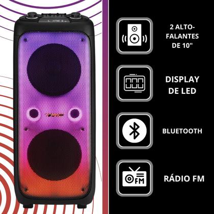 Imagem de Caixa de Som Amplificada TRC CT1700 FULL 1700W com Controle e Microfone