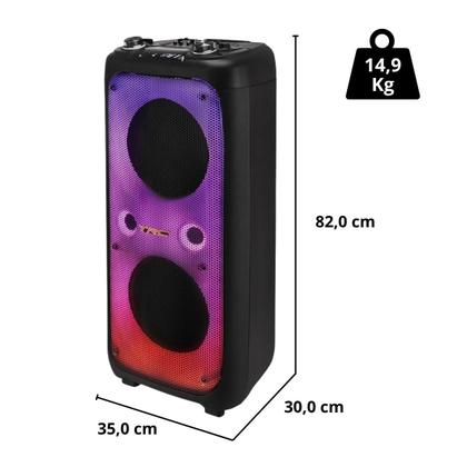 Imagem de Caixa de Som Amplificada TRC CT1700 FULL 1700W com Controle e Microfone