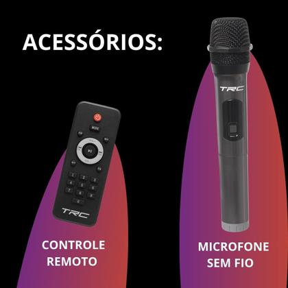 Imagem de Caixa de Som Amplificada TRC CT1700 FULL 1700W com Controle e Microfone