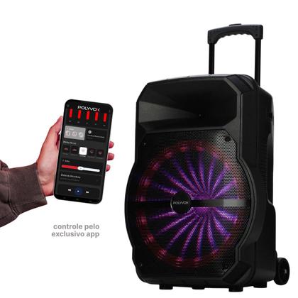 Imagem de Caixa De Som Amplificada Xc-715T Polyvox Bluetooth Usb 700w + Pedestal Tripé