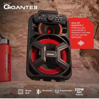 Imagem de Caixa de Som Amplificadora Amvox ACA221 Gigante II, Bluetooth, USB