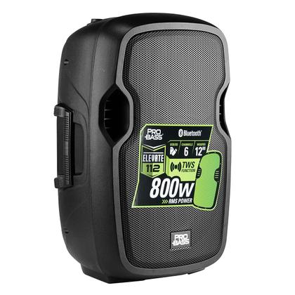 Imagem de Caixa De Som Ativa Elevate 112 800w Com Bluetooth Display MP3 USB TWS Probass Bivolt