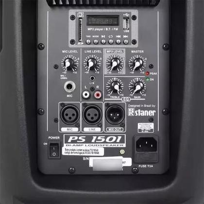 Imagem de Caixa De Som Ativa Staner Ps1501 Bluetooth Fm 200w Com Tripé