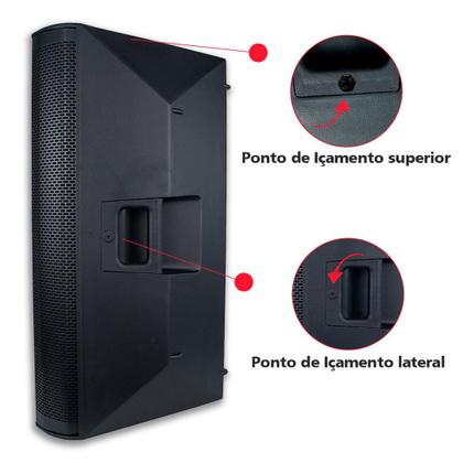 Imagem de Caixa de Som Bi-Amplificada Ativa K-Audio TP15A C/Bluetooth