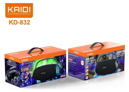 Imagem de Caixa De Som Bluetooth 55w Grave Potente Bass Boost Portátil Kaidi 832