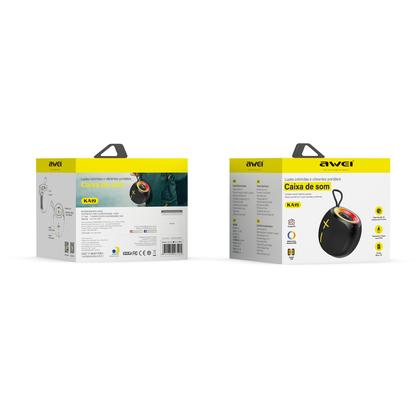 Imagem de Caixa de Som Bluetooth Awei KA19 12W Sons Relaxantes Luzes RGB e Resistência IPX4 Preto