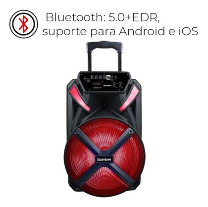 Imagem de Caixa De Som Bluetooth Bomber Papao 600 15 Polegadas 300rms