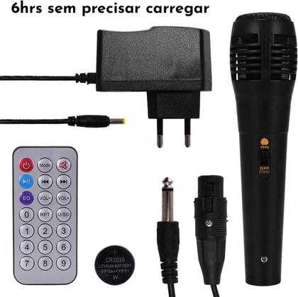 Imagem de Caixa De Som Bluetooth Grasep DBH8115 40W Portátil Com Microfone, Rodinhas, Alça Retrátil E Controle Remoto