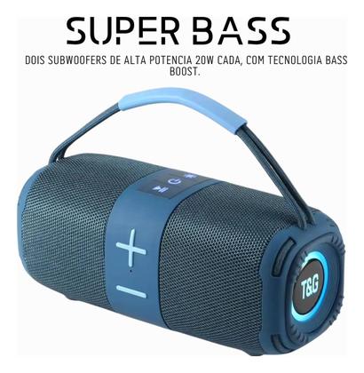 Imagem de Caixa De Som Bluetooth Grave Potente Ipx6 Resistente A Água