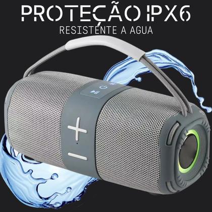 Imagem de Caixa De Som Bluetooth Grave Potente Ipx6 Resistente A Água