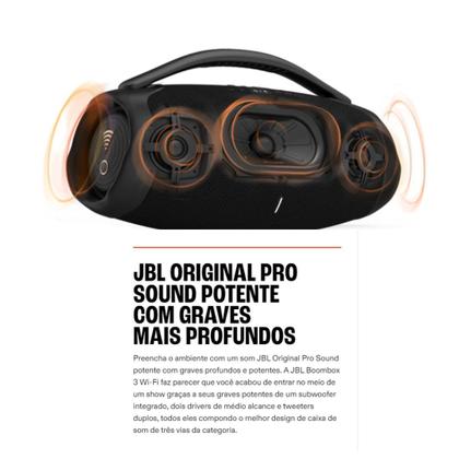 Imagem de Caixa de Som Bluetooth JBL Boombox 3 IP67 BR 180W Bivolt Original com NF