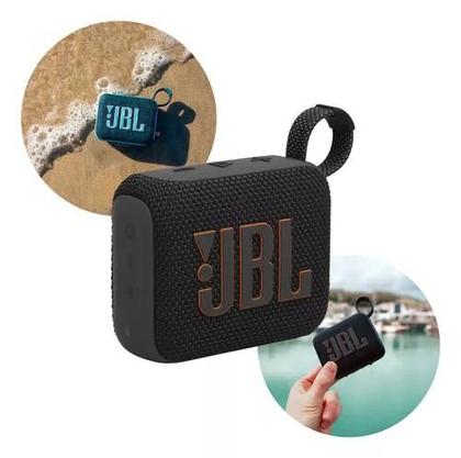 Imagem de  caixa de som bluetooth jbl go 4 preta