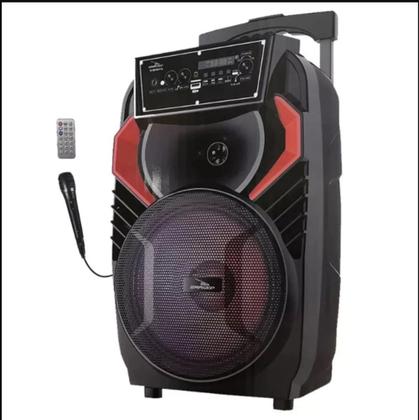 Imagem de Caixa De Som Bluetooth Mp3 Portátil Potência 40w Com Microfone e Controle Luzes RGB D-BH8115