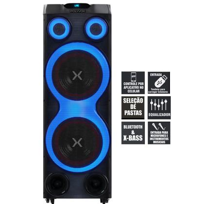 Imagem de Caixa de Som Bluetooth Polyvox TWS Torre XT-2212T 2500W