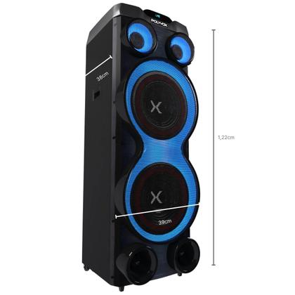 Imagem de Caixa de Som Bluetooth Polyvox TWS Torre XT-2212T 2500W