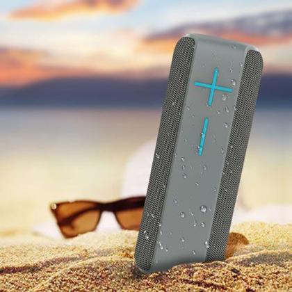 Imagem de Caixa de som Bluetooth Portátil IPX6 10W RMS KIMASTER - K450 Preta Cinza